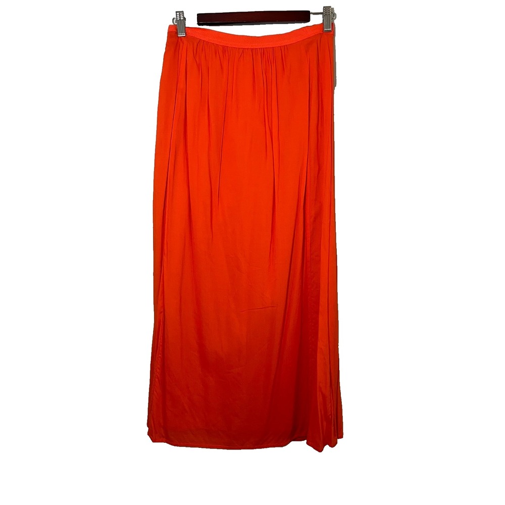 Colorful Pleated Maxi Skirt 4P Preppy Classic Fall Festival Office Retro Chic